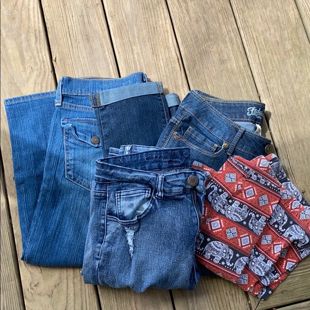 Size 6 capris pants and leggings